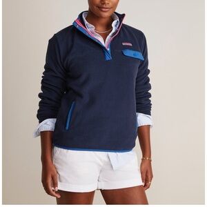 Vineyard Vines Harbor Fleece Quarter Snap